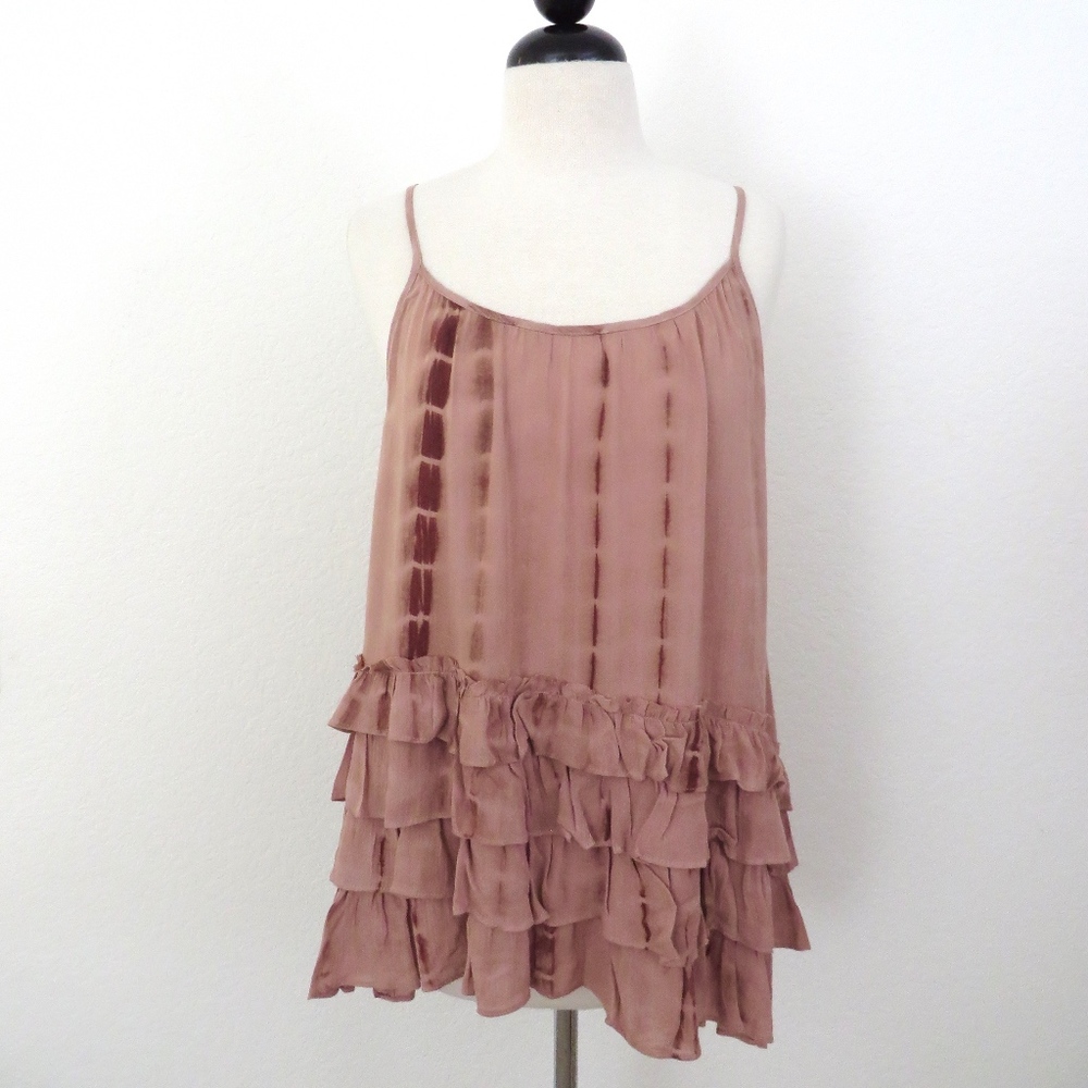Tie-Dye Ruffled Tank